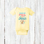 Rooted in Faith: Milk & Jesus Onesie
