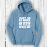 "I Can't go to work, My horse needs me!" Hoodie