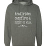 Trailrides, Campfires & Sippin' On Wine Hoodie