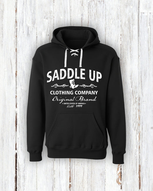 Saddle Up Original Brand Lace Up Hoodie