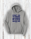 "I Can't go to work, My horse needs me!" Hoodie