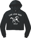 Live Love Ride Cozy Crop Hoodie