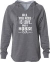 Love & Horses Cozy Lightweight Hoodie