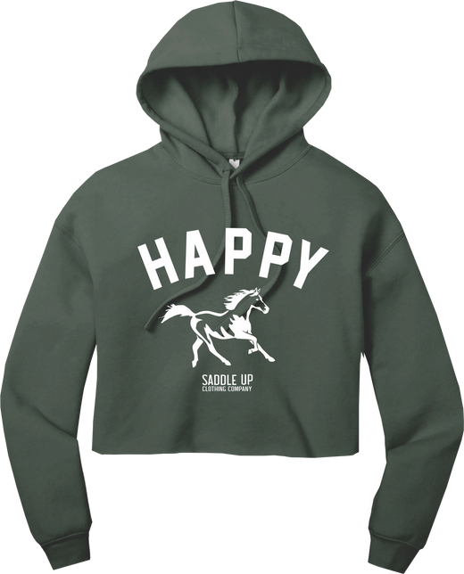Happy Crop Hoodie